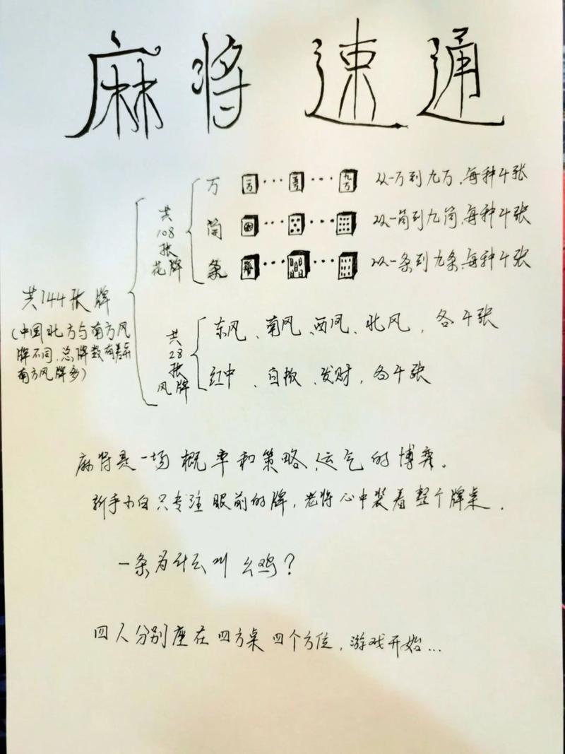 麻将技巧